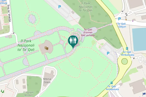 Map showing location of National Stadium Avenue Toilet