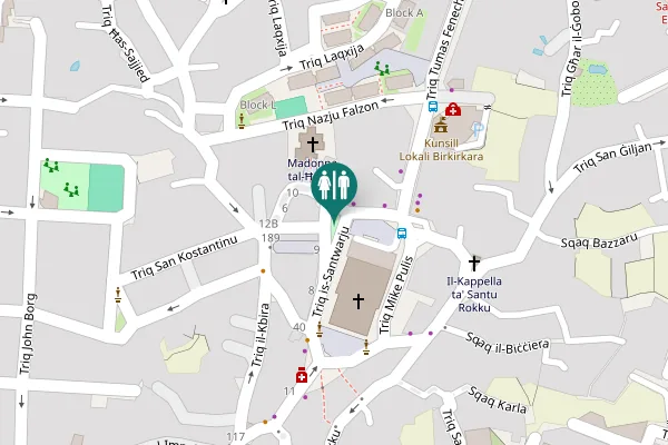 Map showing location of Triq is-Santwarju 19 Toilet