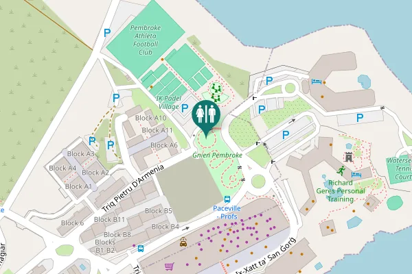 Map showing location of Triq Pietru D'Armenia Toilet