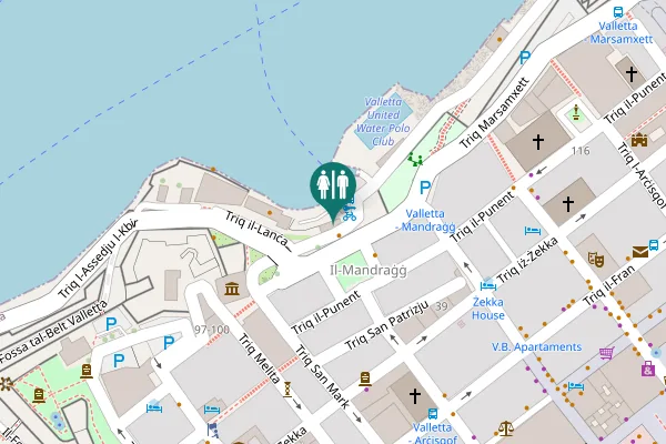 Map showing location of Saint Mark Street Toilet