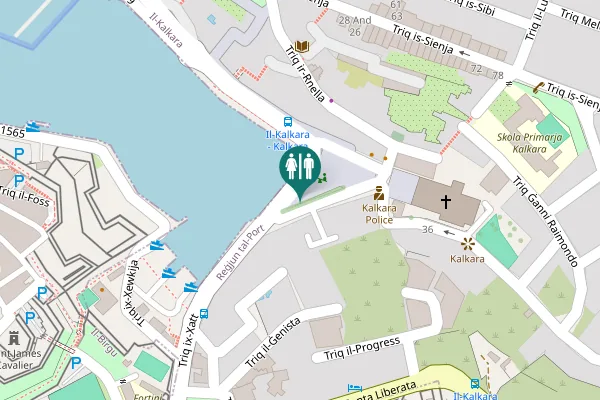 Map showing location of Triq ix-Xatt Toilet