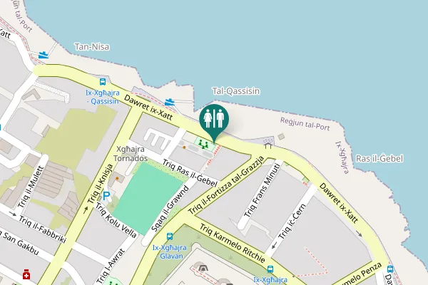Map showing location of Dawret ix-Xatt Toilet