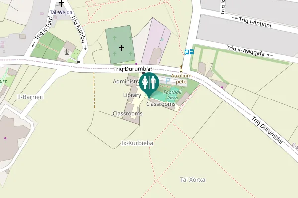Map showing location of Durumblat Road Toilet