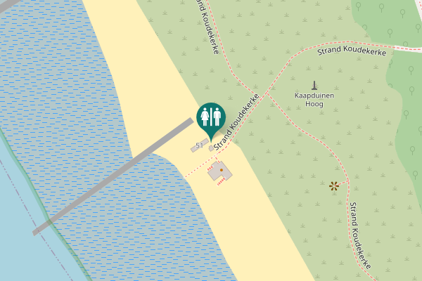 Map showing location of Strand Koudekerke 50 Toilet