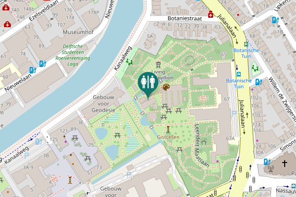 Map showing location of Poortlandplein 5 Toilet