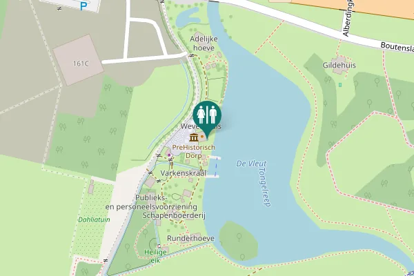 Map showing location of Boutenslaan 161 Toilet