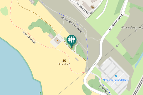 Map showing location of Strandvonder 5 Toilet