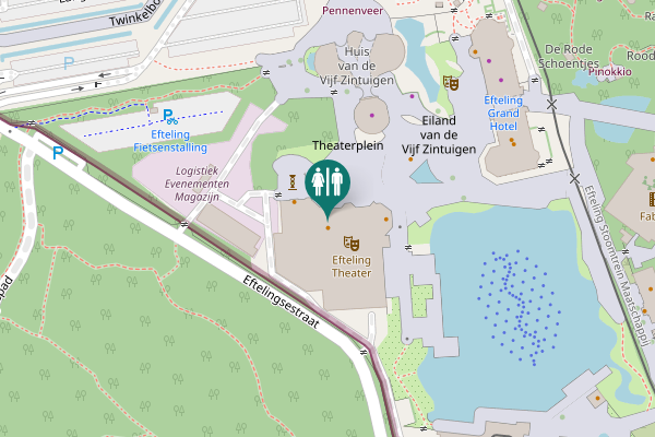 Map showing location of Europalaan 3 Toilet