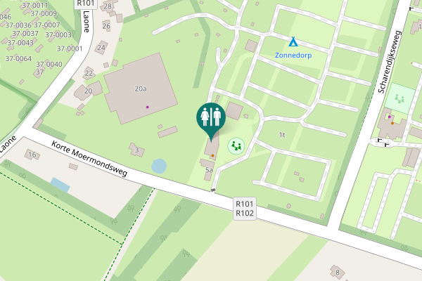 Map showing location of Korte Moermondsweg 5 Toilet
