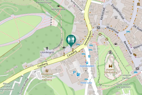 Map showing location of Cauberg 2 Toilet