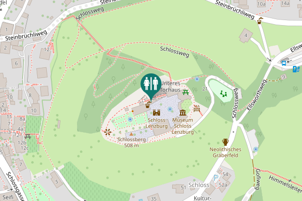 Map showing location of 1 Toilet