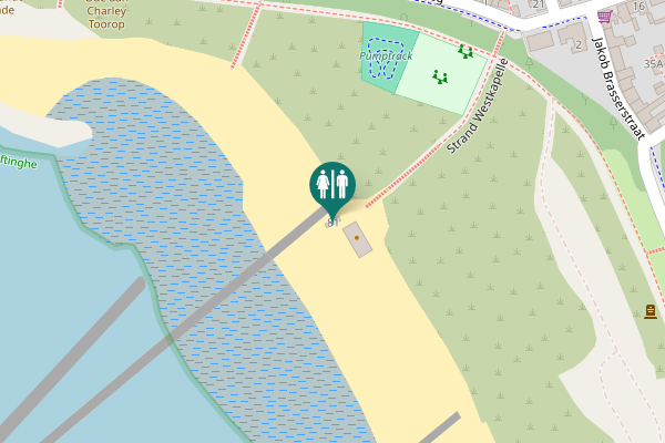 Map showing location of Strand Westkapelle 81 Toilet