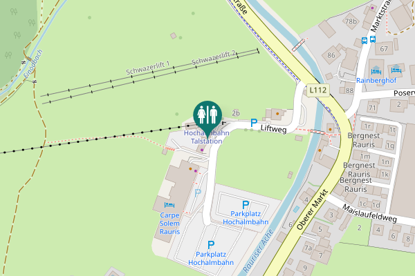 Map showing location of Liftweg 2 Toilet