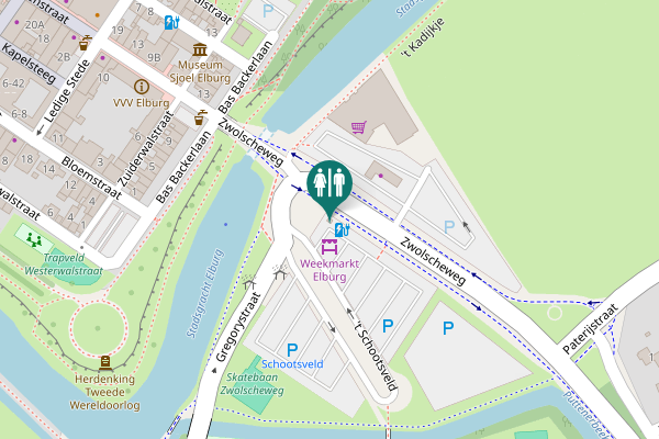 Map showing location of Zwolscheweg 2B Toilet