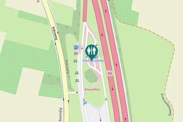 Map showing location of Rijksweg 231B Toilet