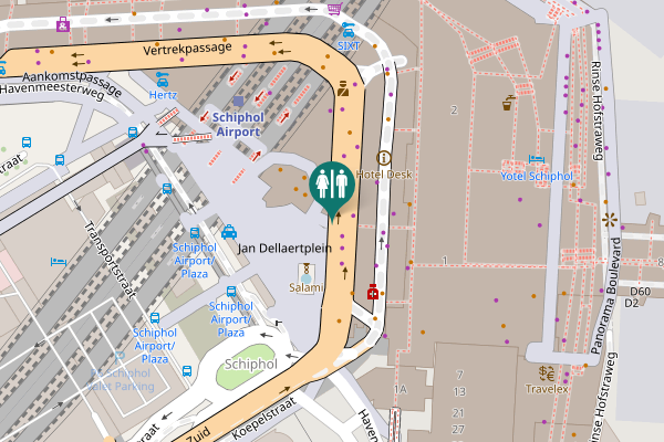 Map showing location of Haarlemmermeer Toilet