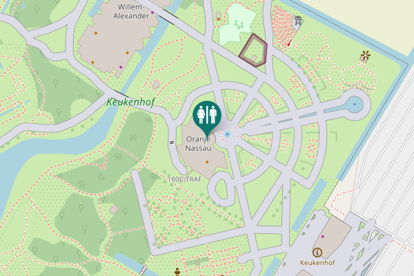 Map showing location of Oranje Nassau Toilet