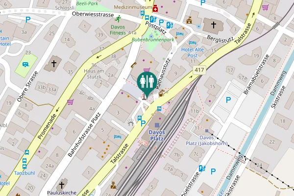 Map showing location of Silvrettaplatz 1 Toilet
