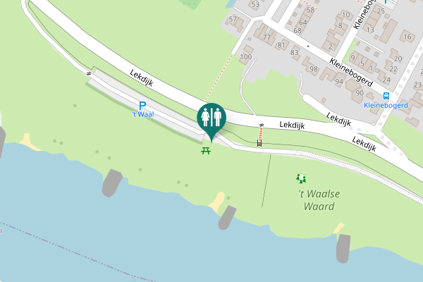 Map showing location of Lekdijk 100 Toilet