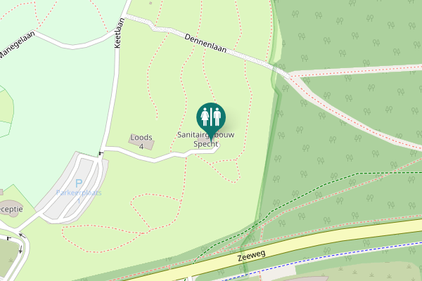 Map showing location of Zeeweg 31 Toilet