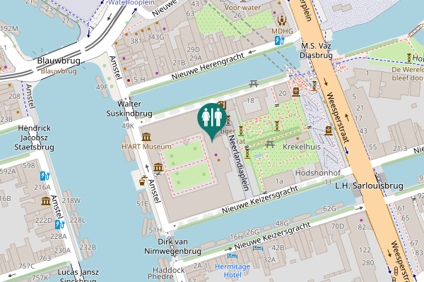 Map showing location of Neerlandiaplein 7 Toilet