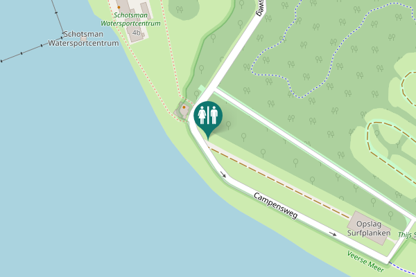 Map showing location of Campensweg Toilet