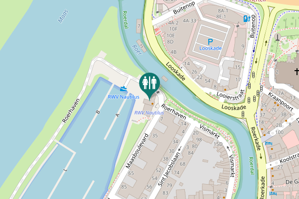 Map showing location of Maasboulevard 2 Toilet