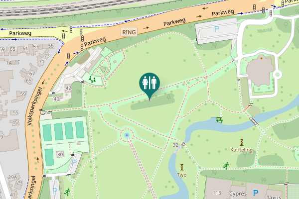 Map showing location of Volksparksingel 32 Toilet