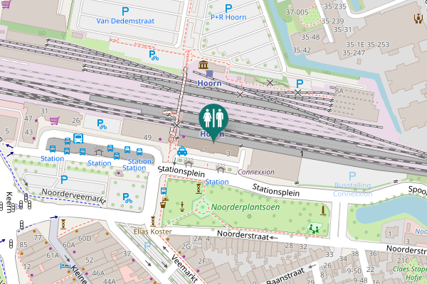 Map showing location of Stationsplein 1 Toilet