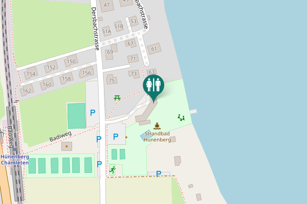 Map showing location of Dersbach 1 Toilet