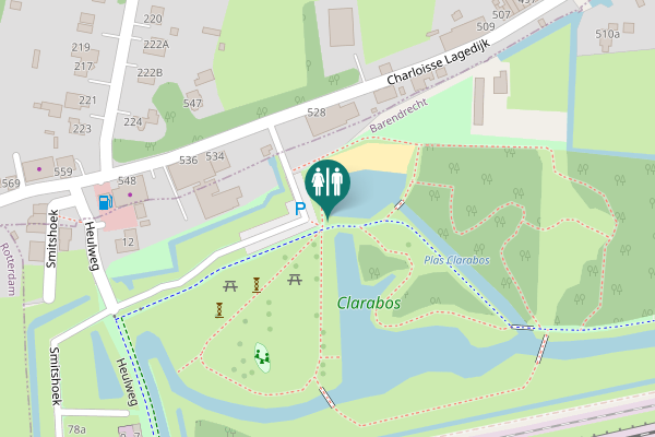 Map showing location of Charloisse Lagedijk 528 Toilet