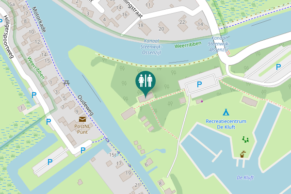 Map showing location of Oudeweg 6 Toilet