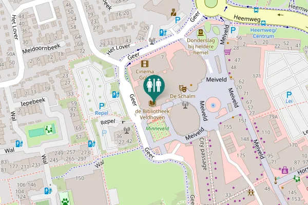 Map showing location of Meiveld 2 Toilet