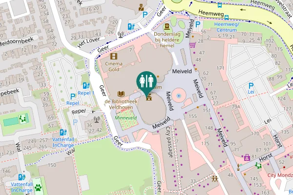 Map showing location of Meiveld 1 Toilet
