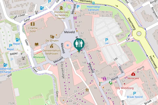 Map showing location of Meiveld 143 Toilet