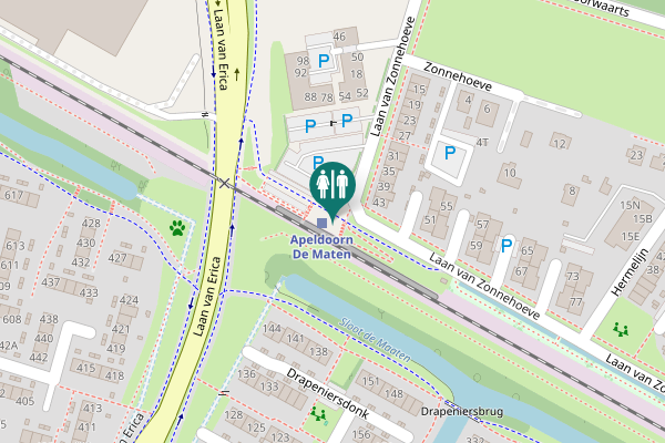 Map showing location of Laan van Zonnehoeve 60 Toilet