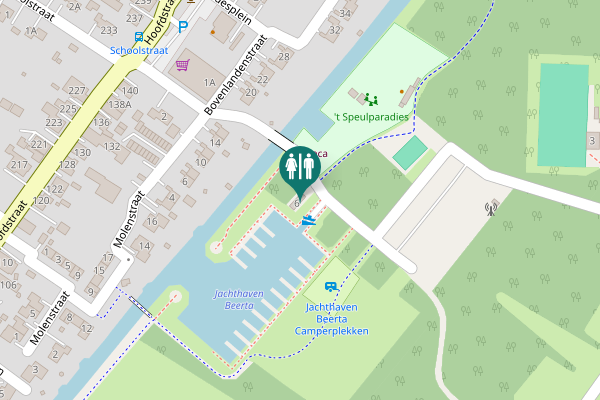 Map showing location of Buitenlandenstraat 6 Toilet
