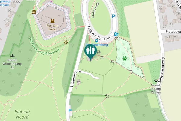 Map showing location of Luikerweg 71 Toilet