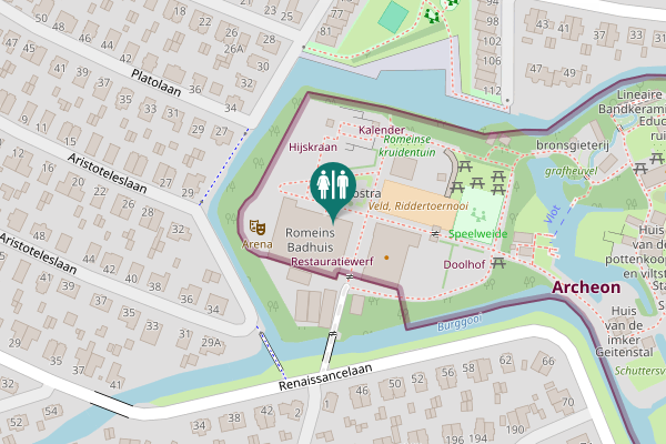 Map showing location of Renaissancelaan 43 Toilet