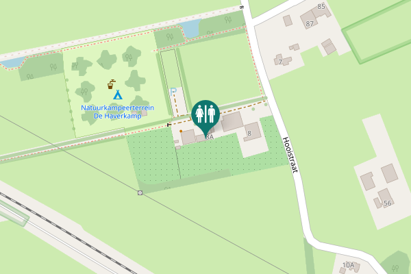 Map showing location of Hooistraat 8A Toilet