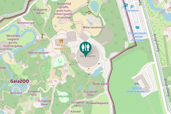Map showing location of Dentgenbachweg 105 Toilet
