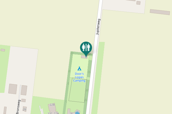 Map showing location of Jupiterweg Toilet