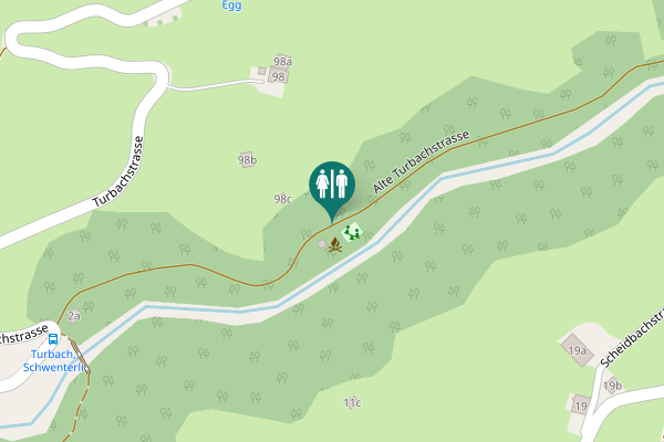 Map showing location of Alte Turbachstrasse 4a Toilet