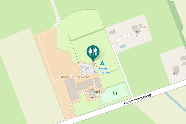 Map showing location of Fluitenbergseweg 94 Toilet