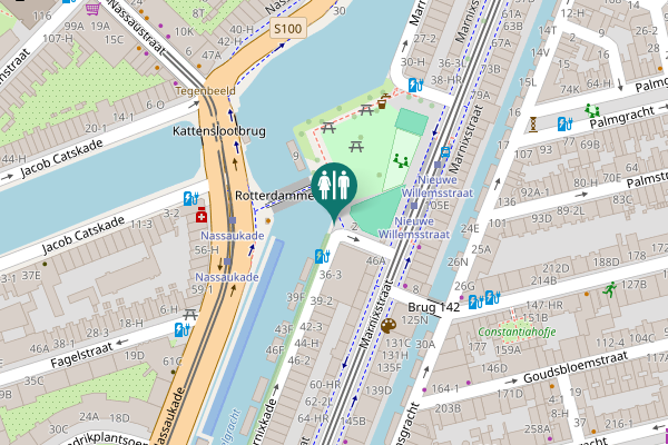 Map showing location of Eerste Marnixplantsoen 2 Toilet