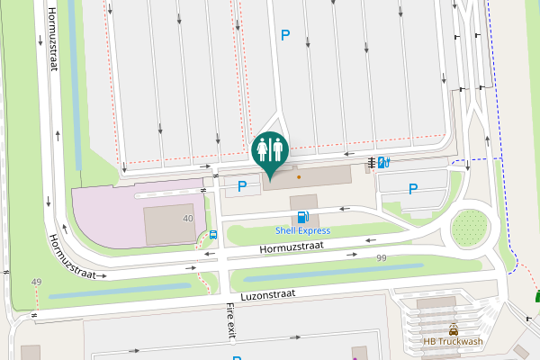 Map showing location of Hormuzstraat 50 Toilet