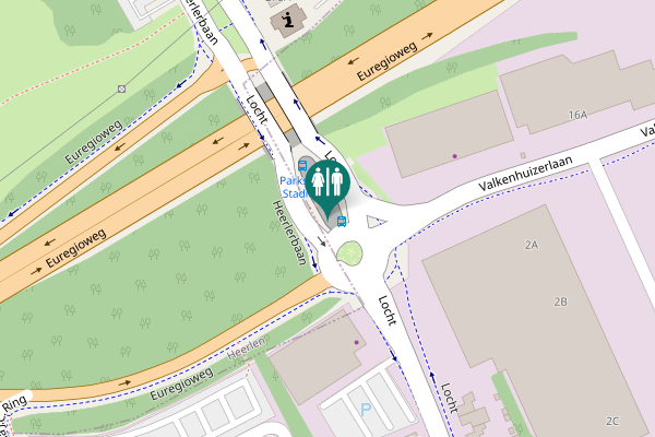Map showing location of Locht 2-TR Toilet
