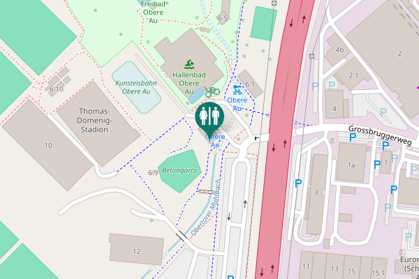 Map showing location of Grossbruggerweg 6 Toilet