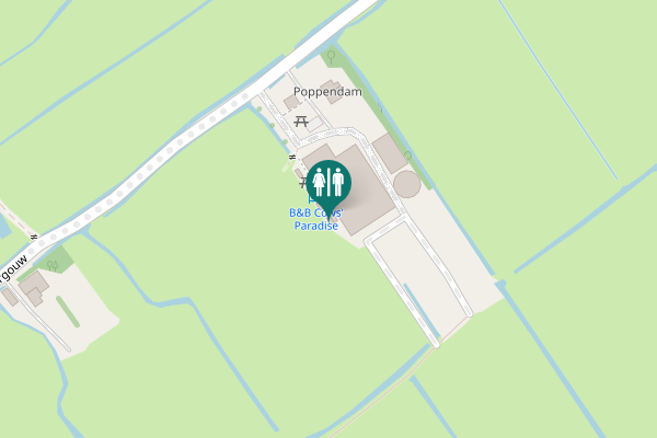 Map showing location of Poppendammergouw 12 Toilet
