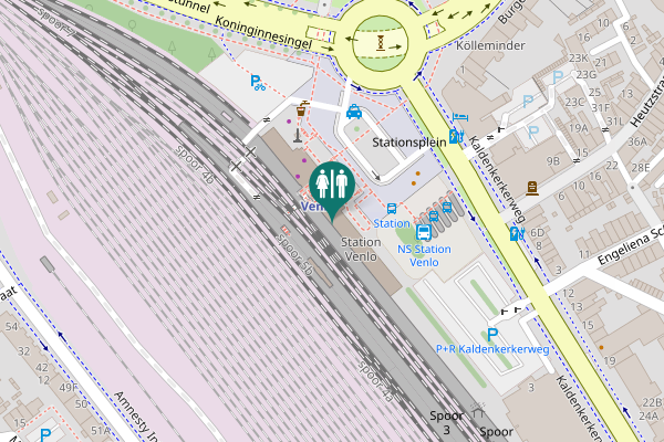 Map showing location of Stationsplein 1 Toilet